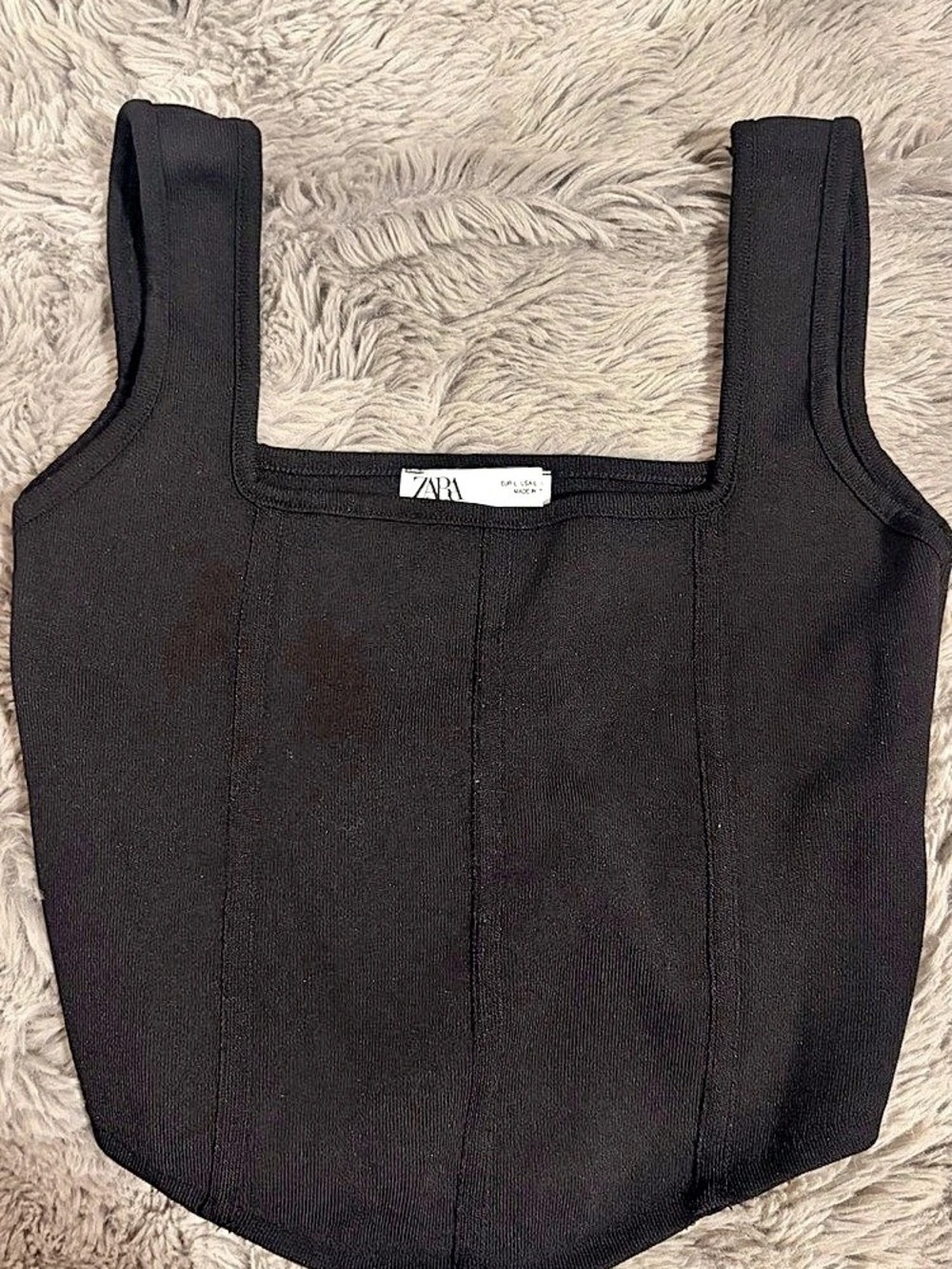 ZARA Black Crop Top Like New